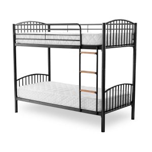 Montreal Metal Bunk Bed – Black, White or Silver